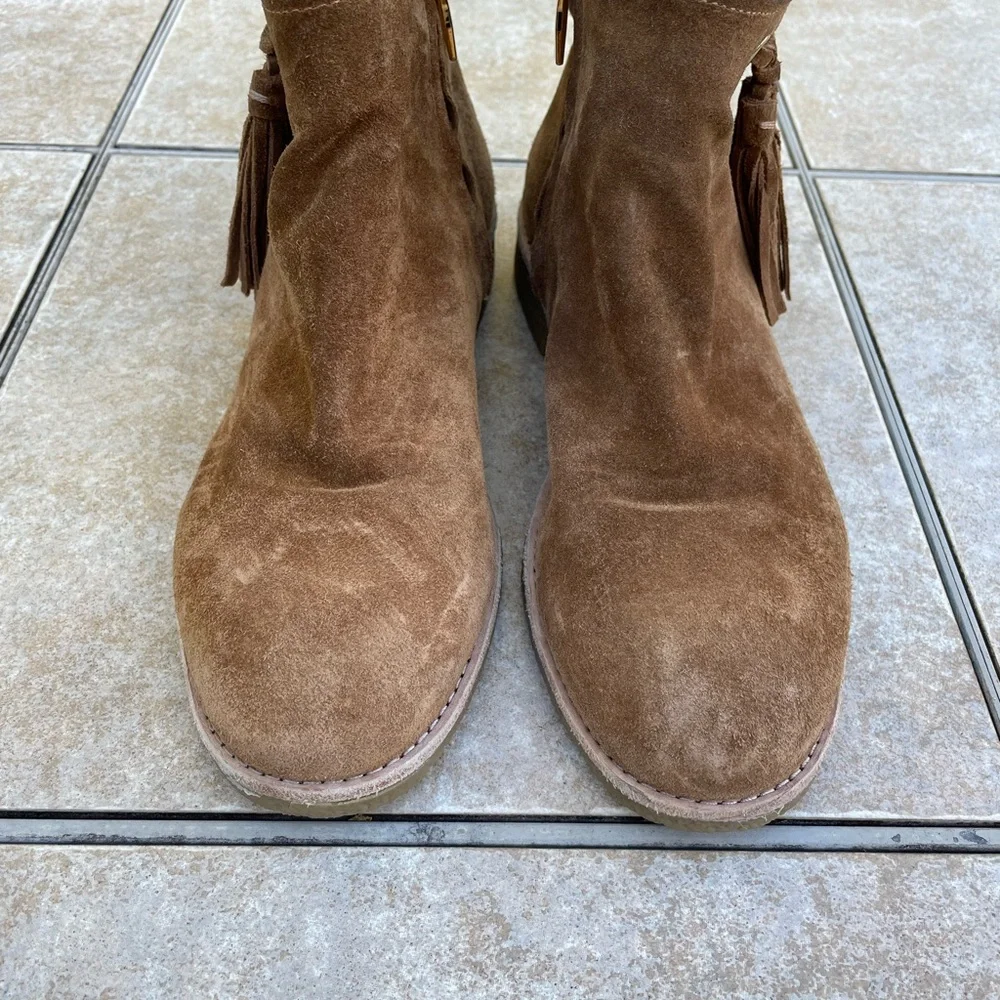 Kate Spade Women's Bellamy US 8 Tobacco Sport Suede Ankle Boot